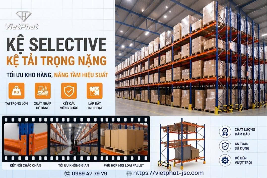 GIẢI PHÁP LƯU TRỮ THÔNG MINH – TỐI ƯU HÓA KHÔNG GIAN KHO HÀNG